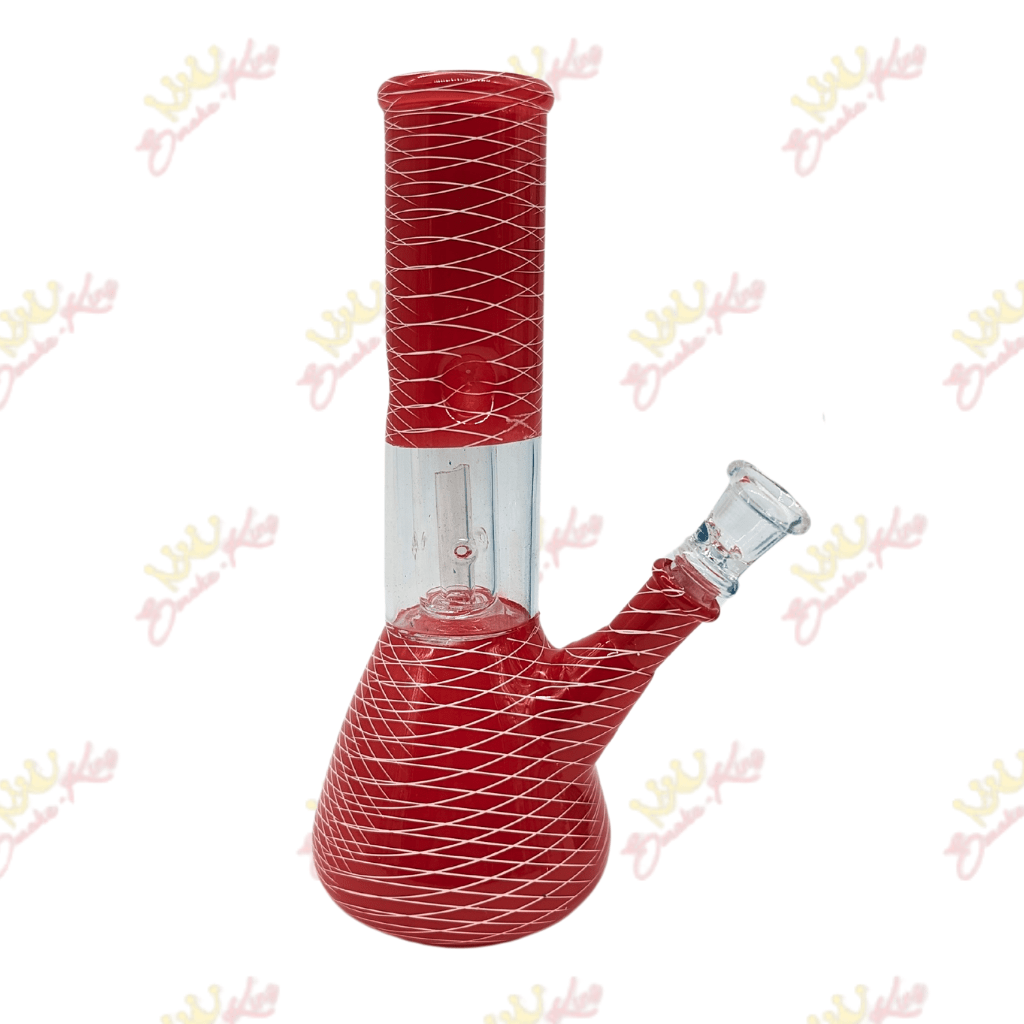 Smoke King Red Mini Glass Bong Acrylic Bong | Smoke-King 