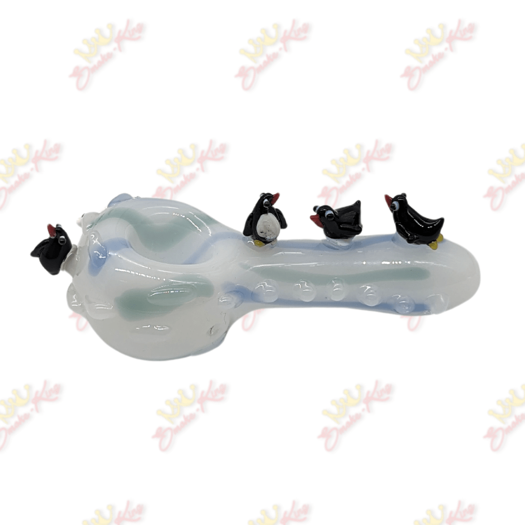 Smoke King Penguin Glass Pipe