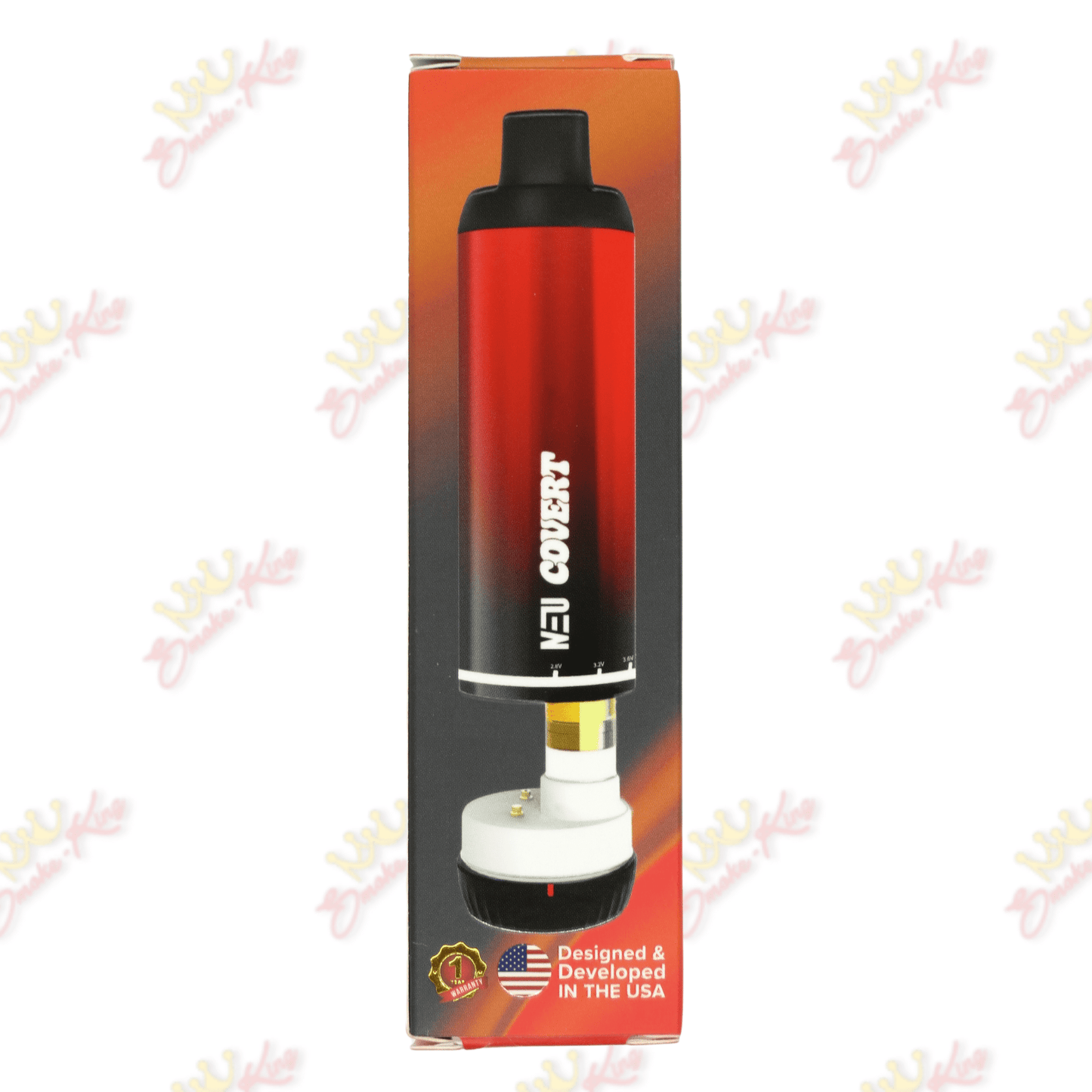 NEU Black-Red NEU Spin Discreet Battery NEU Covert Spin Battery | Discreet 510 Battery | Smoke-King