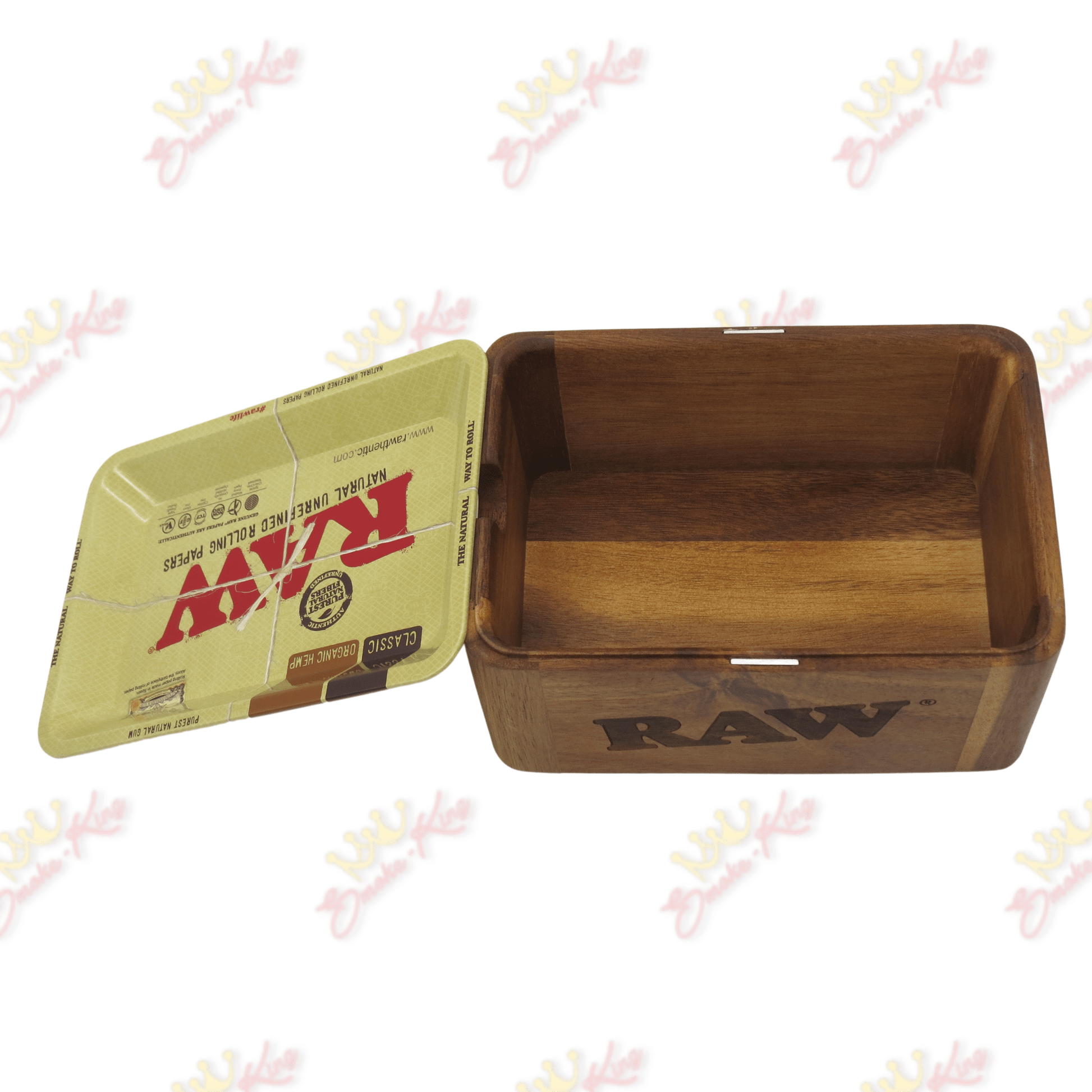 RAW Raw Mini Cache Box Raw Mini Cache Box | Rolling Tray Set | Smoke-King 