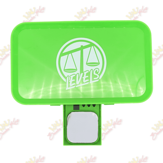 Green Levels Rolling Tray + Scale