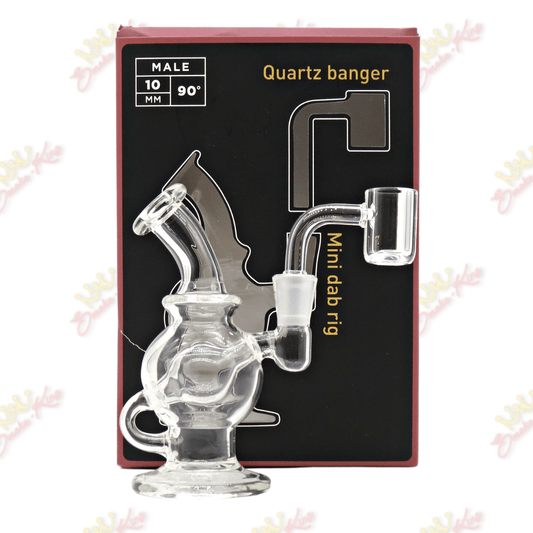 Smoke King 5" Quartz Mini Recycler Dab Rig