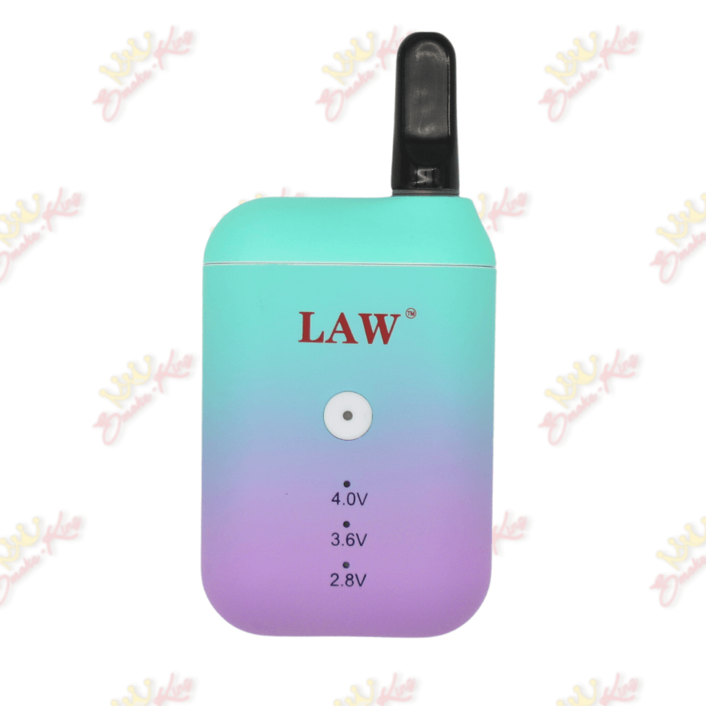 Smoke King Teal/Purple Sunrise Law Cannpod 510 Thread Cartridge Battery