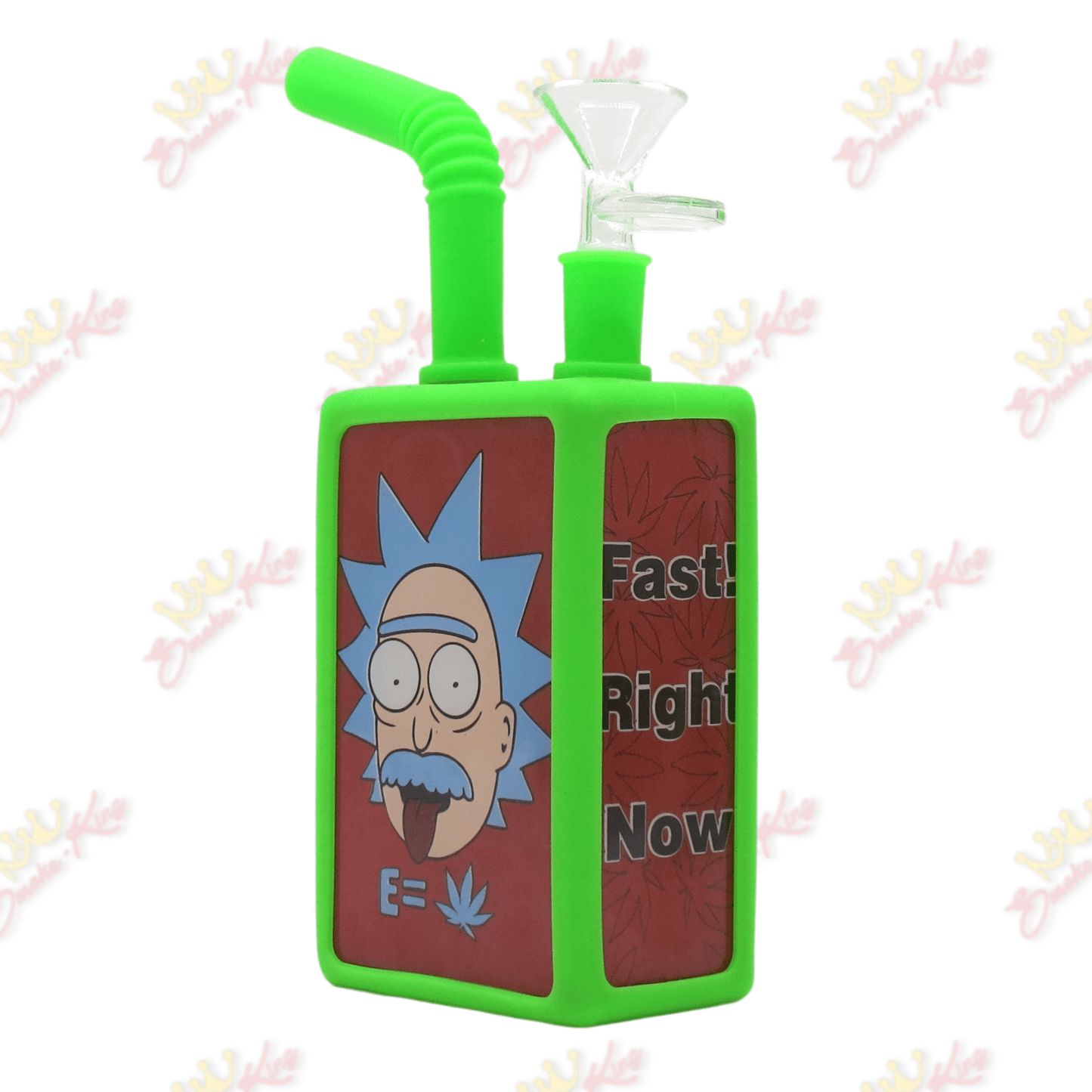 Rick and Morty Juice Box Bong w/ Silicone Straw
