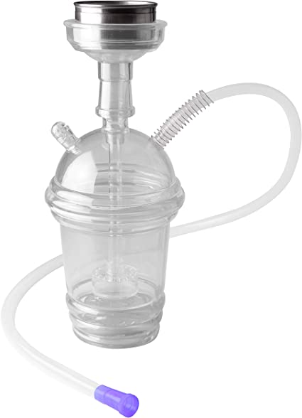 Wholesale 2015 New Mini Hookah With Transparent Glass And Dual Pipes High  10cm Tobacco Pot With From Wusa1993, $5.59