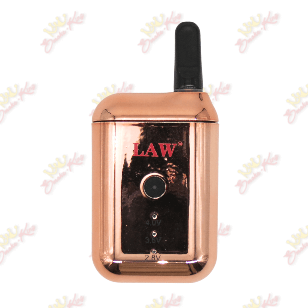 Smoke King Rose Gold Law Cannpod 510 Thread Cartridge Battery