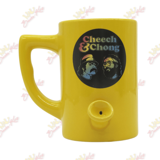 Smoke King Yellow Ceramic Mug Pipe Cheech and Chong Ceramic Mug Pipe Cheech and Chong | Smoke King
