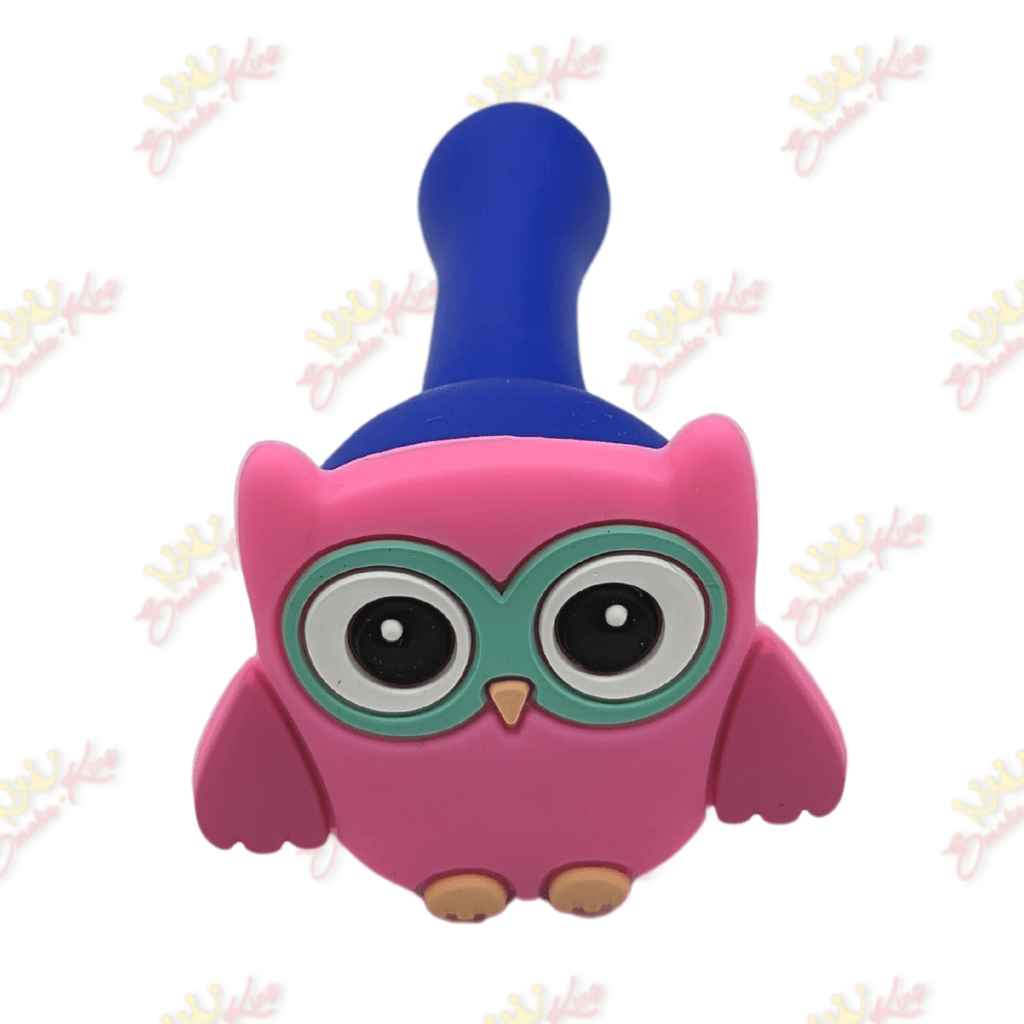 Smoke King Pink Owl Silicone Pipe Owl Silicone Pipe |  Same-Day Shipping | Smoke-King