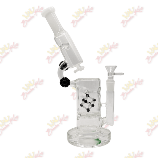 Smoke King White Microscope Cubical Bong Microscope Cubical Bong | Same-Day Shipping | Smoke-King
