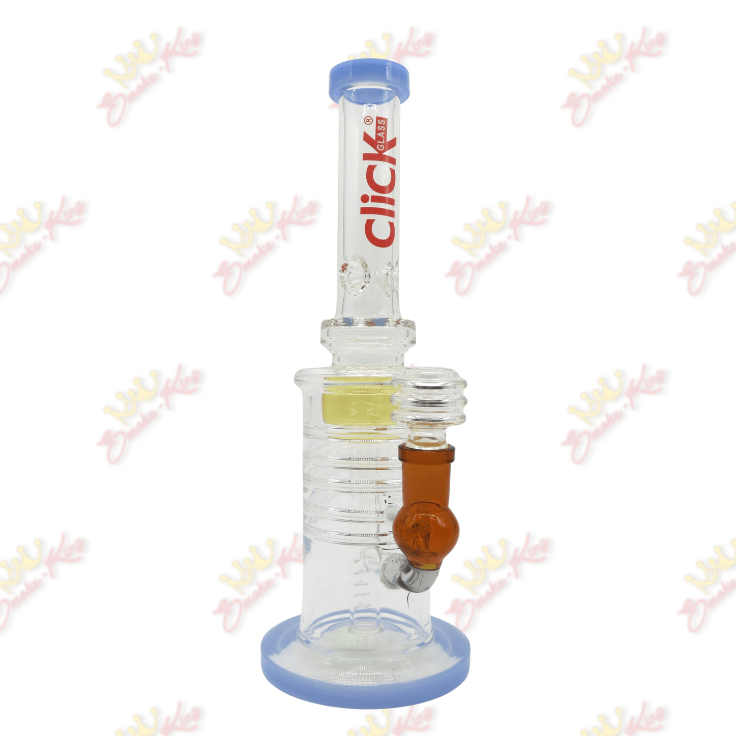Click Glass 11" Inch Click Glass Straight Bong 11" Inch Click Glass Straight Bong | Smoke King