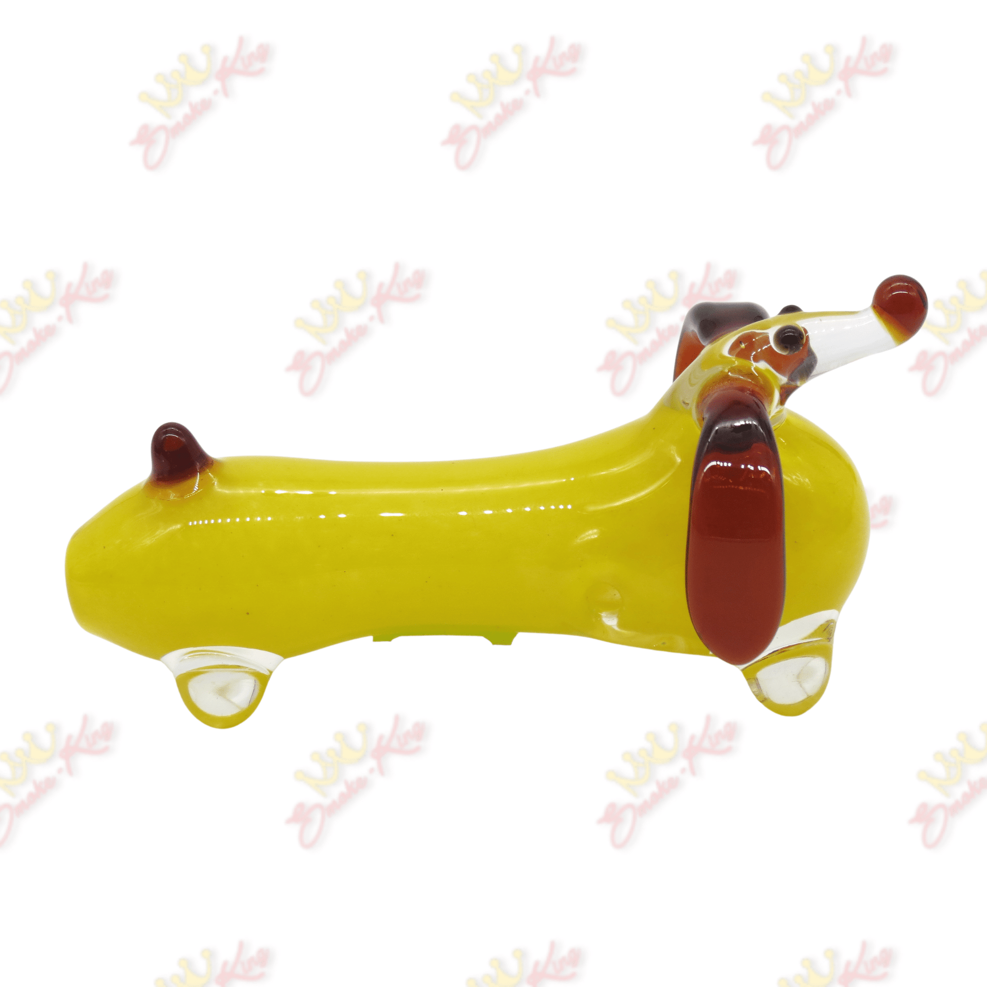 Smoke King Yellow Dog Glass Pipe Dog Glass Pipe | Smoke King