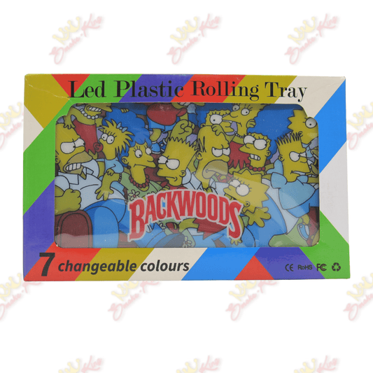 backwoods LED Plastic Simpsons Rolling Tray LED Plastic Simpsons Rolling Tray | Smoke King