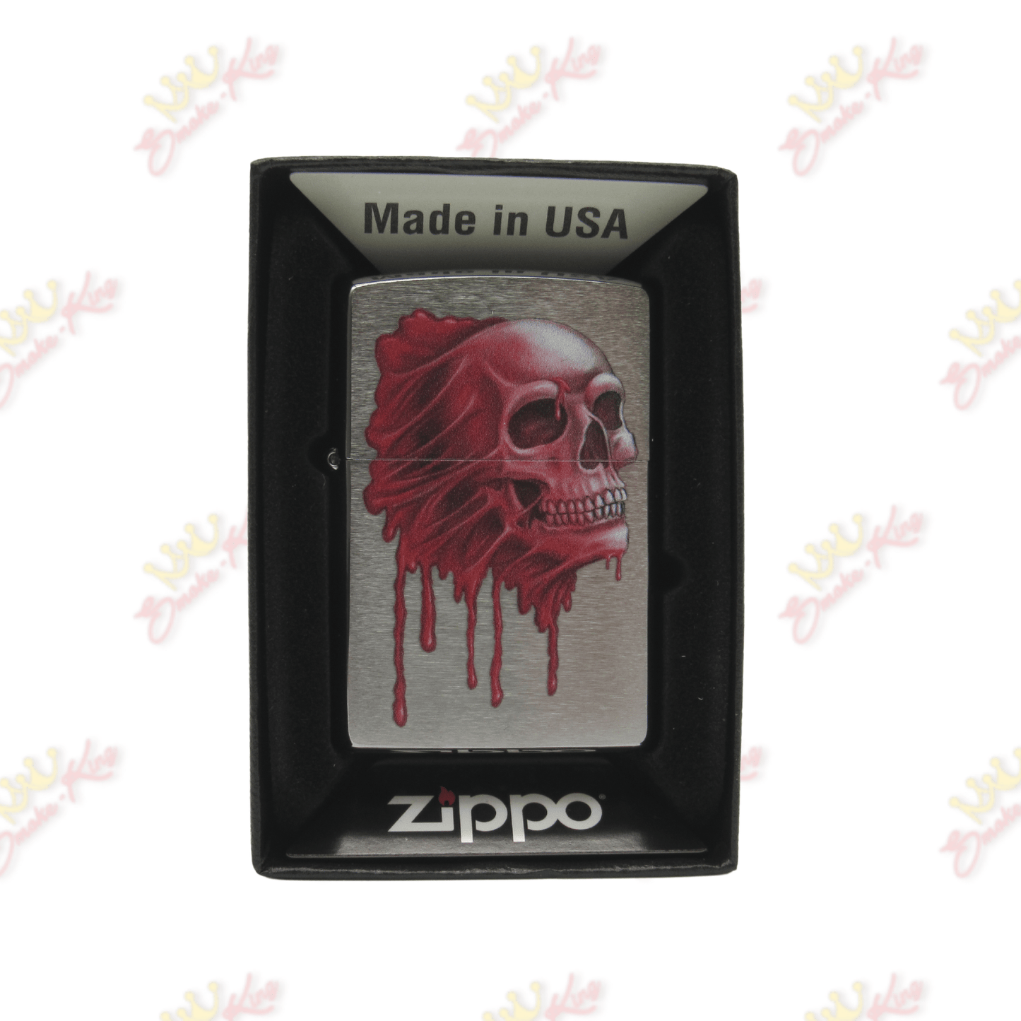 Red Skull Design Zippo