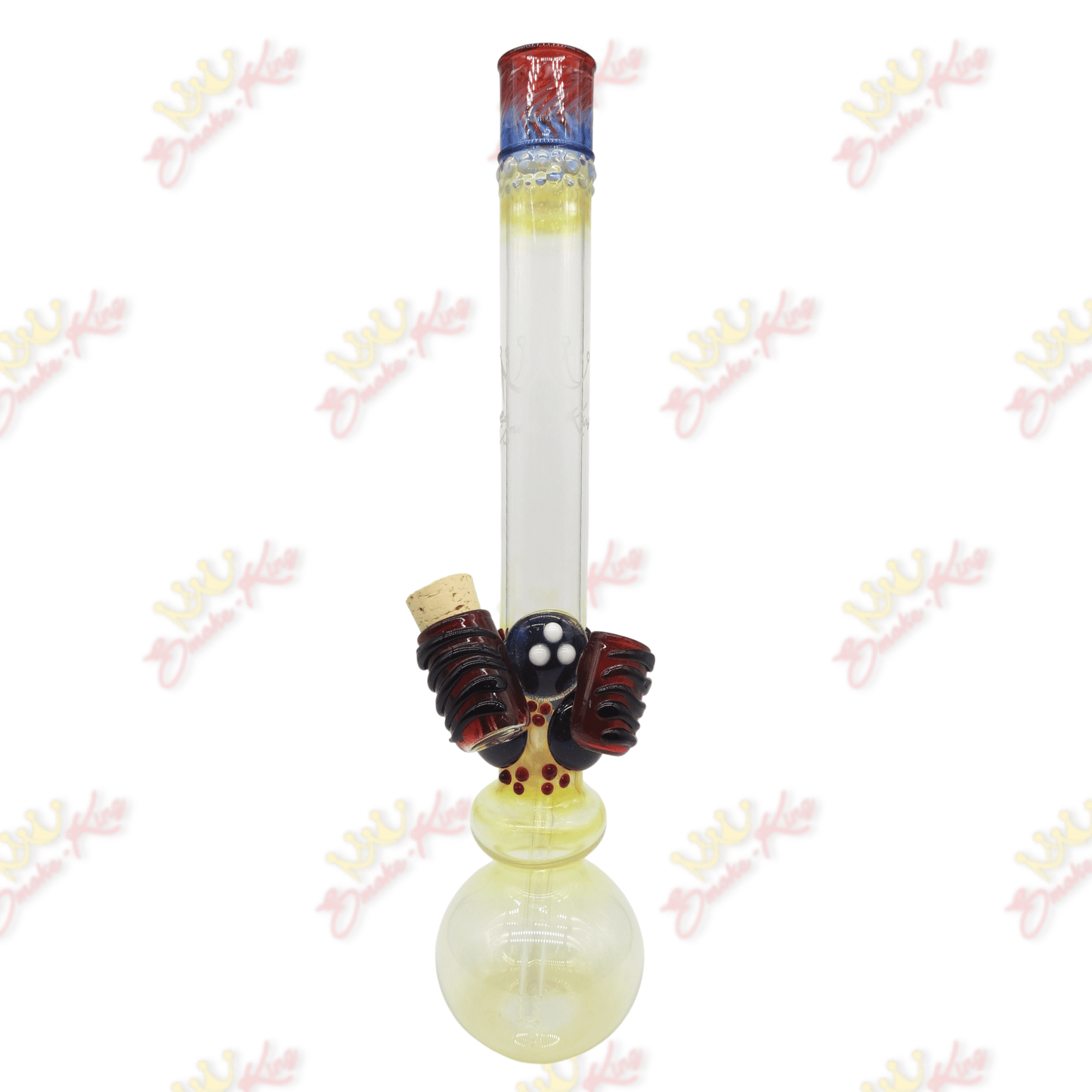 Bong w/ red stash and lighter jar - Smoke King