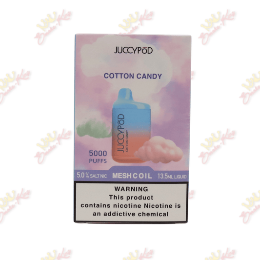 Juicy Pods Disposable Vapes Cotton Candy / One for $19.99 Juicy Pod (5000 Puffs)