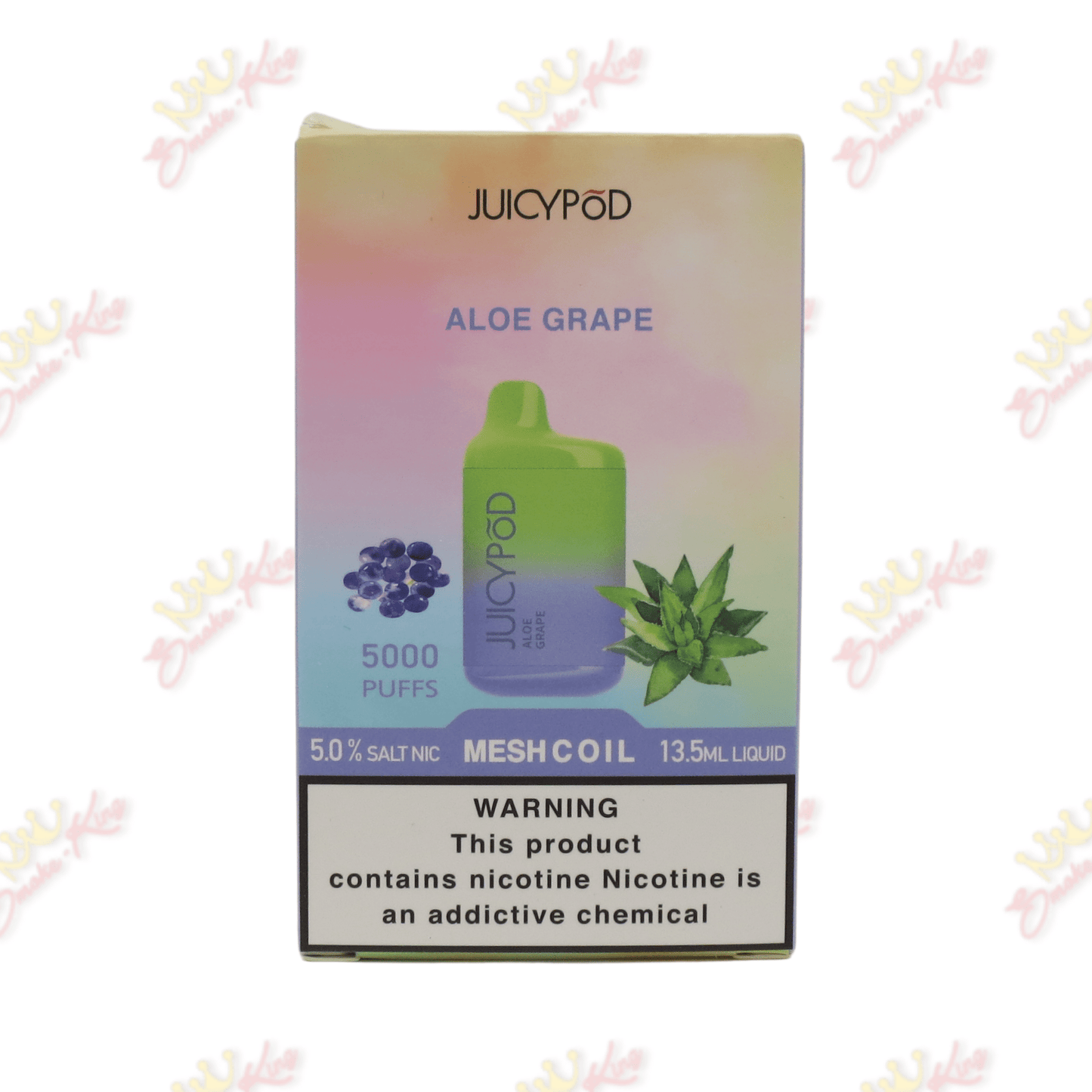 Juicy Pods Disposable Vapes Aloe Grape / One for $19.99 Juicy Pod (5000 Puffs)