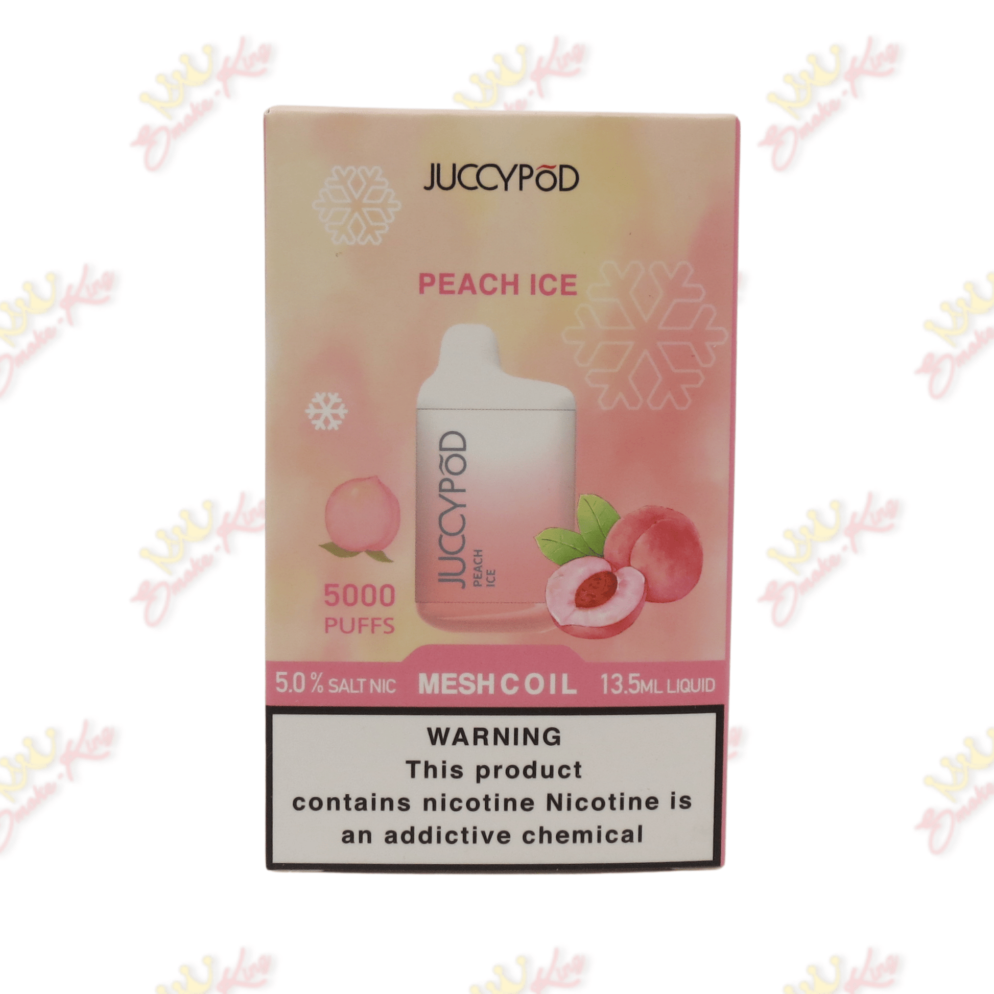 Juicy Pods Disposable Vapes Peach Ice / One for $19.99 Juicy Pod (5000 Puffs)