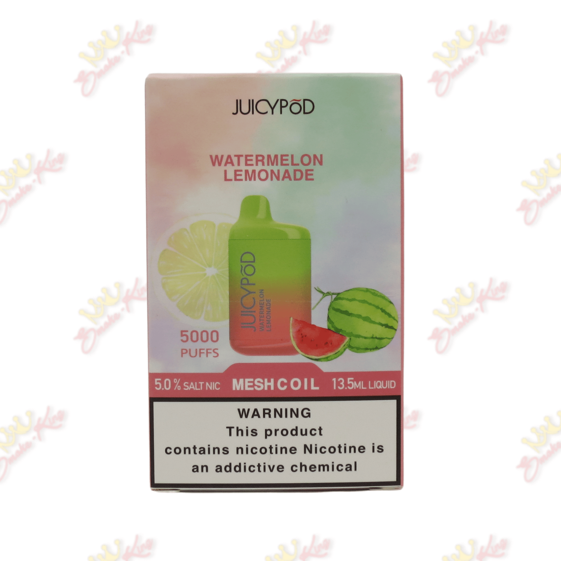 Juicy Pods Disposable Vapes Watermelon Lemonade / One for $19.99 Juicy Pod (5000 Puffs)