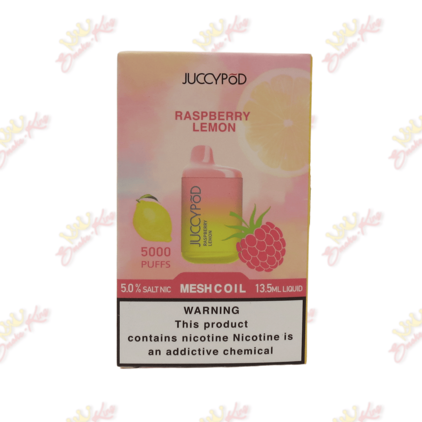 Juicy Pods Disposable Vapes Raspberry Lemon / One for $19.99 Juicy Pod (5000 Puffs)